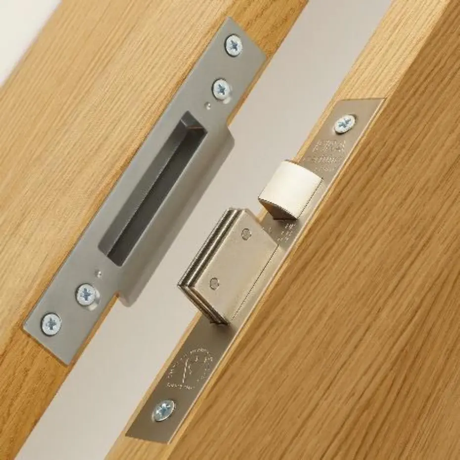 Frameless Doors 9 Satin 5Lever Sash